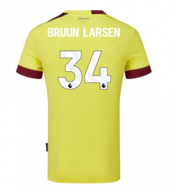 Burnley Jacob Bruun Larsen #34 Bortatröja 2023-24 Kortärmad